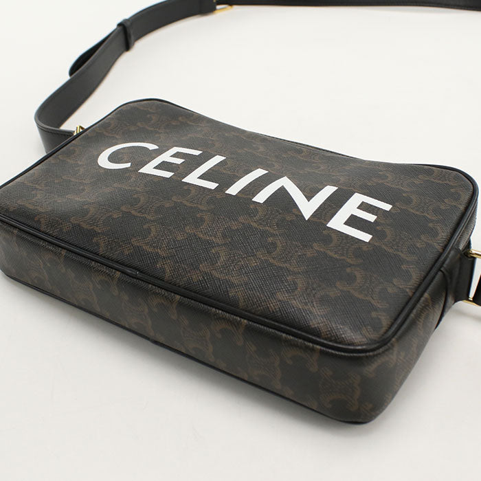 CELINE ミディアム メッセンジャーバッグ トリオンフキャンバス ショルダーバッグ - ブラウン
