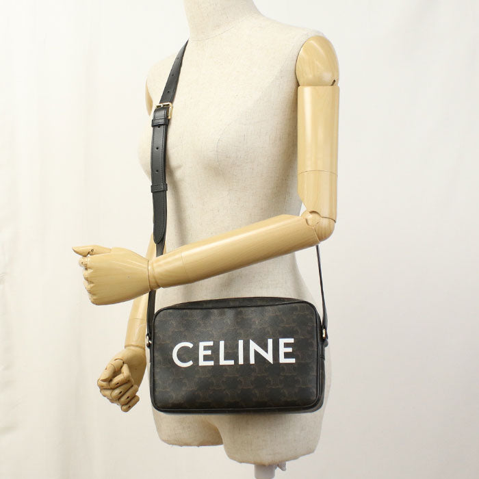 CELINE ミディアム メッセンジャーバッグ トリオンフキャンバス ショルダーバッグ - ブラウン