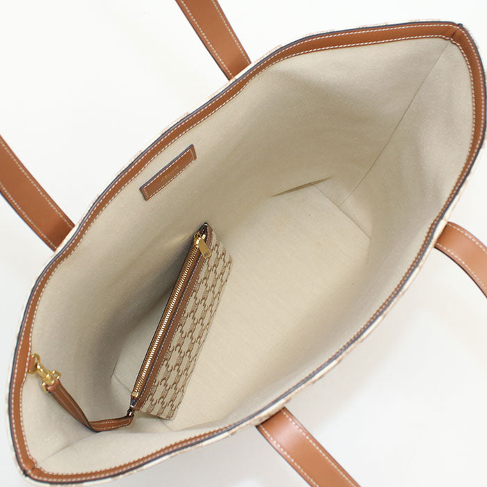 CELINE ミュージアムバッグ トリオンフキャンバス トートバッグ - ベージュ