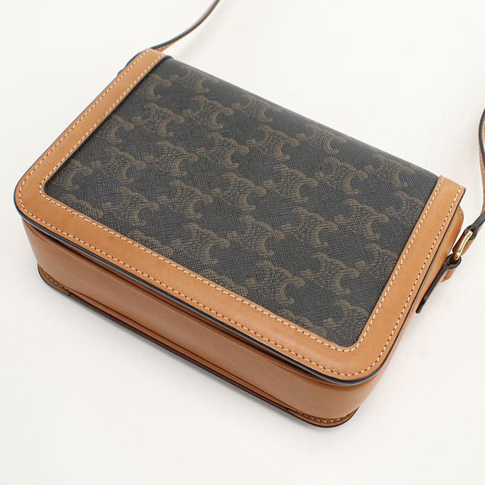 CELINE【セリーヌ】 188882BZ4.04LU トリオンフキャンバス 斜め掛け ショルダーバッグ PVC/カーフ レディース