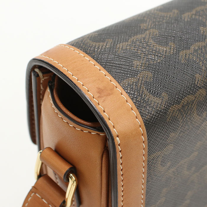 CELINE【セリーヌ】 188882BZ4.04LU トリオンフキャンバス 斜め掛け ショルダーバッグ PVC/カーフ レディース