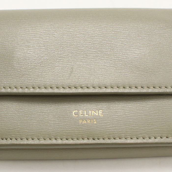 CELINE【セリーヌ】 トリフォールドウォレット 三つ折り財布 カーフ レディース