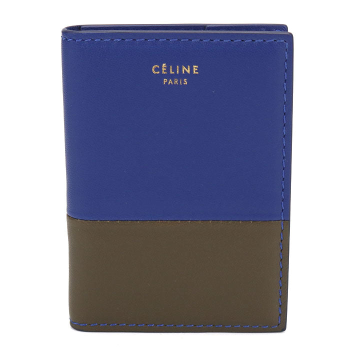 CELINE【セリーヌ】 バイカラー カードケース レザー レディース