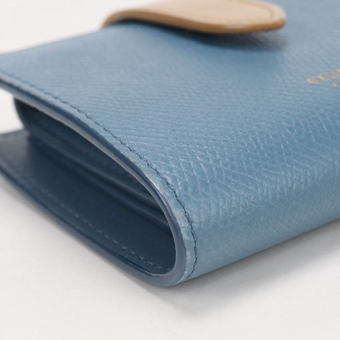 CELINE【セリーヌ】 スモール ストラップウォレット 二つ折り財布 レザー レディース