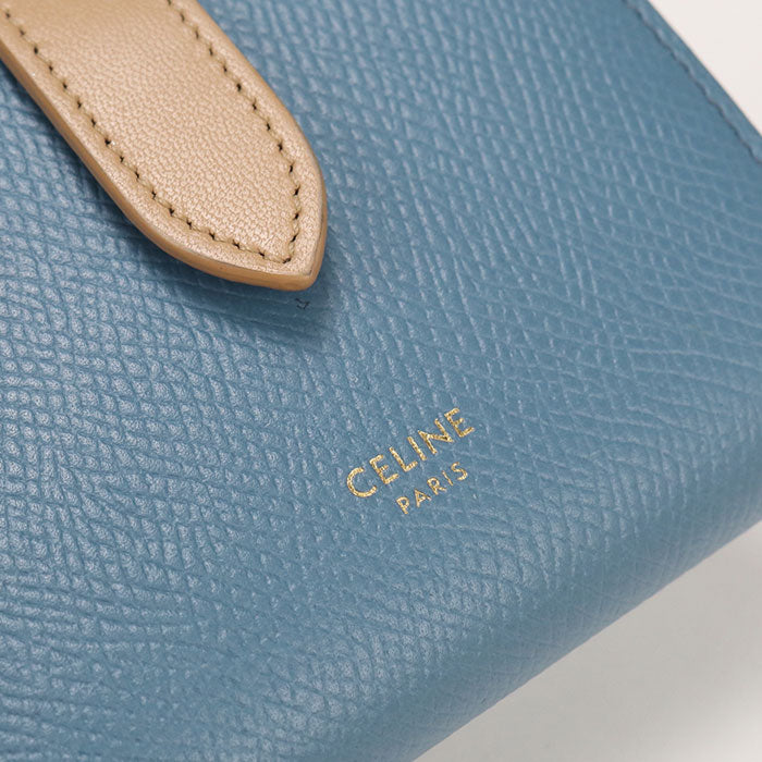 CELINE【セリーヌ】 スモール ストラップウォレット 二つ折り財布 レザー レディース