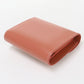 CELINE Triomphe Small Flap Tri-fold Compact Wallet in Calfskin - Orange