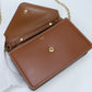CELINE Triomphe Calfskin Chain Wallet - Brown