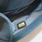 CHANEL Boy Chanel Caviar Chain Shoulder Bag - Blue