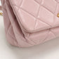 CHANEL Matelassé Lambskin Chain Shoulder Bag - Pink