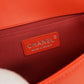 CHANEL Boy Chanel Lambskin Chain Shoulder Bag - Orange