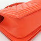 CHANEL Boy Chanel Lambskin Chain Shoulder Bag - Orange
