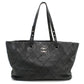 CHANEL On the Road Leather Tote Bag - Black