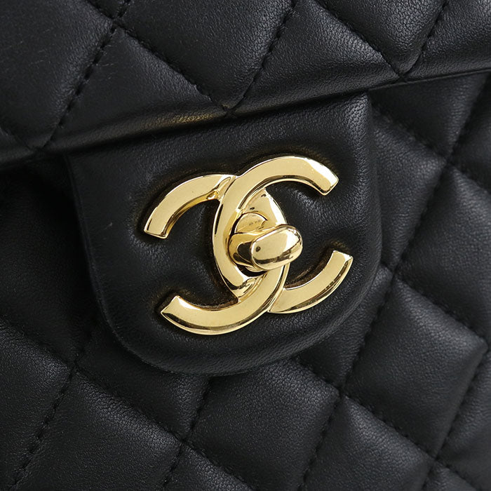 CHANEL Matelassé Lambskin Mini Backpack - Black