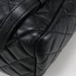 CHANEL Matelassé Lambskin Mini Backpack - Black