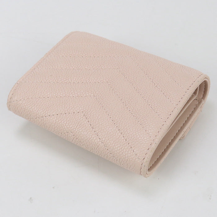 CHANEL Chevron Tri-fold Wallet, Compact Wallet, and Coin Case - Baby Pink