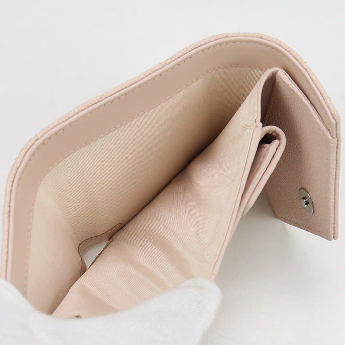 CHANEL Chevron Tri-fold Wallet, Compact Wallet, and Coin Case - Baby Pink
