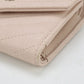 CHANEL Chevron Tri-fold Wallet, Compact Wallet, and Coin Case - Baby Pink