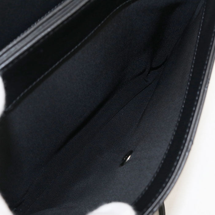 CHANEL Lambskin Handbag Chain Shoulder Bag - Black