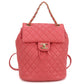 CHANEL Matelassé Lambskin Backpack - Pink