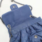 CHANEL Matelassé Lambskin Chain Shoulder Bag - Blue