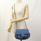 CHANEL Matelassé Lambskin Chain Shoulder Bag - Blue