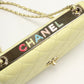 CHANEL Matelassé Lambskin Chain Wallet Shoulder Bag - Yellow