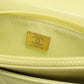 CHANEL Matelassé Lambskin Chain Wallet Shoulder Bag - Yellow