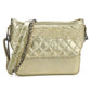 CHANEL Gabrielle de Chanel Medium Hobo Bag with Leather Chain Shoulder Bag - Gold