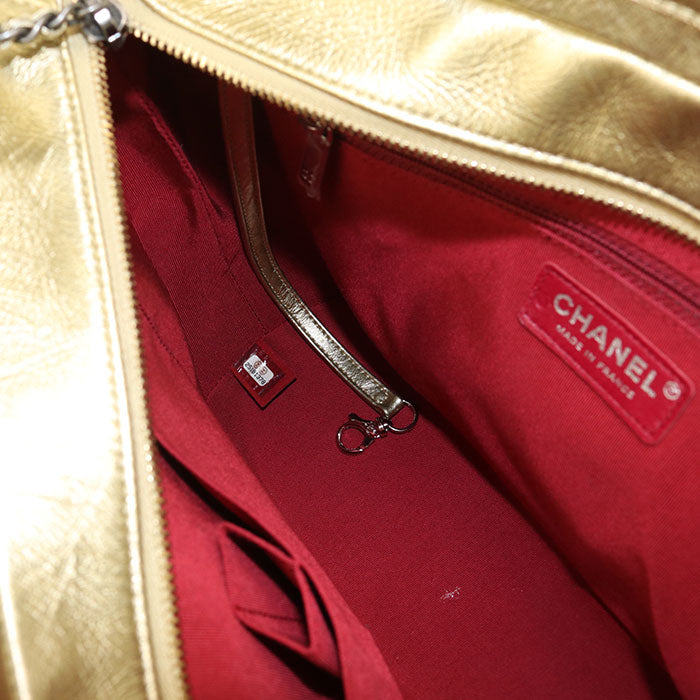 CHANEL Gabrielle de Chanel Medium Hobo Bag with Leather Chain Shoulder Bag - Gold