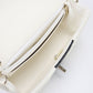CHANEL Matelassé Lambskin Chain Shoulder Bag - White x Black