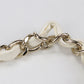 CHANEL Matelassé Lambskin Chain Shoulder Bag - White x Black