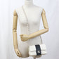 CHANEL Matelassé Lambskin Chain Shoulder Bag - White x Black