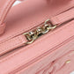 CHANEL CC Filigree Caviar Skin Vanity Bag with Chain Shoulder Bag - Pink