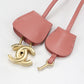 CHANEL CC Filigree Caviar Skin Vanity Bag with Chain Shoulder Bag - Pink