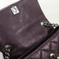 CHANEL Matelassé Lambskin Chain Shoulder Bag - Purple