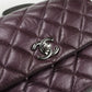 CHANEL Matelassé Lambskin Chain Shoulder Bag - Purple