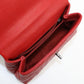 CHANEL Matelasse Coco Handle Caviar Leather Handbag with Chain Shoulder Bag - Red