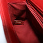 CHANEL Matelasse Coco Handle Caviar Leather Handbag with Chain Shoulder Bag - Red