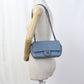 CHANEL Chevron Lambskin Chain Shoulder Bag - Blue