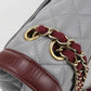 CHANEL Matelassé Lambskin Chain Shoulder Bag - Grey