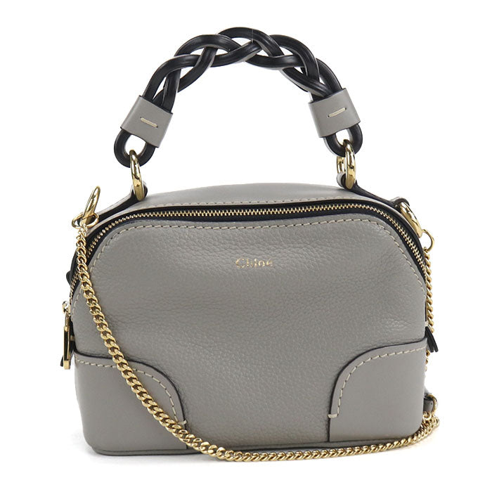 Chloé ダリア カーフスキン ミニ ハンドバッグ チェーンショルダーバッグ - グレー