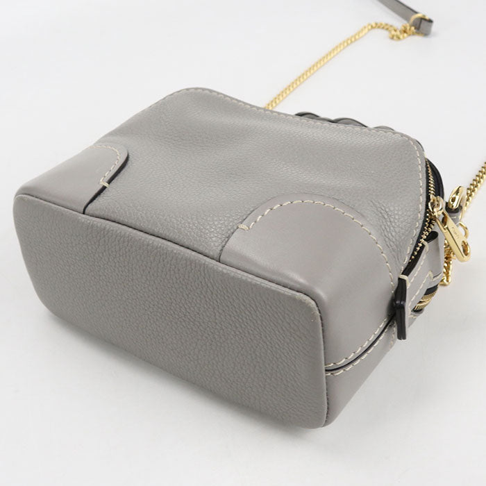 Chloé ダリア カーフスキン ミニ ハンドバッグ チェーンショルダーバッグ - グレー