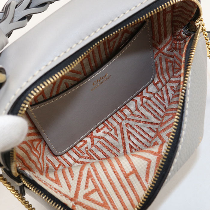 Chloé ダリア カーフスキン ミニ ハンドバッグ チェーンショルダーバッグ - グレー
