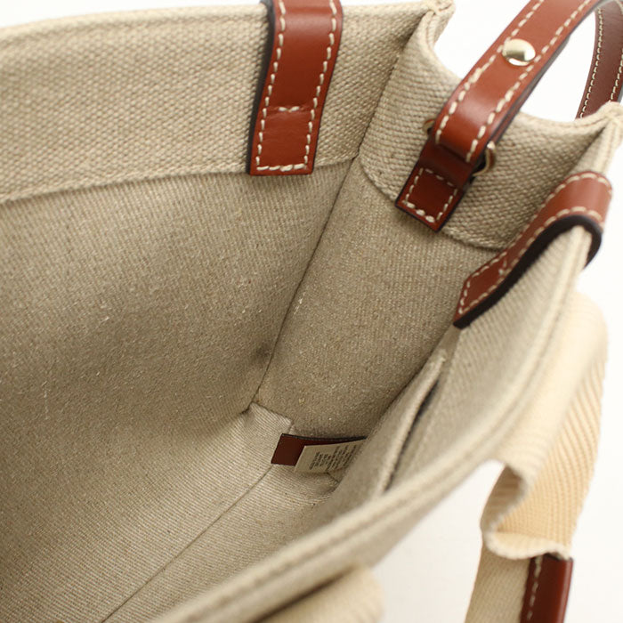Chloe【クロエ】 CHC22AS397 スモール WOODY トートバッグ リネン レディース