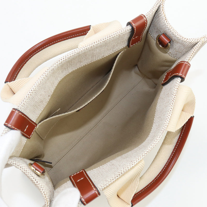 Chloe ウッディ スモール ハンドバッグ - ブラウン × ベージュ