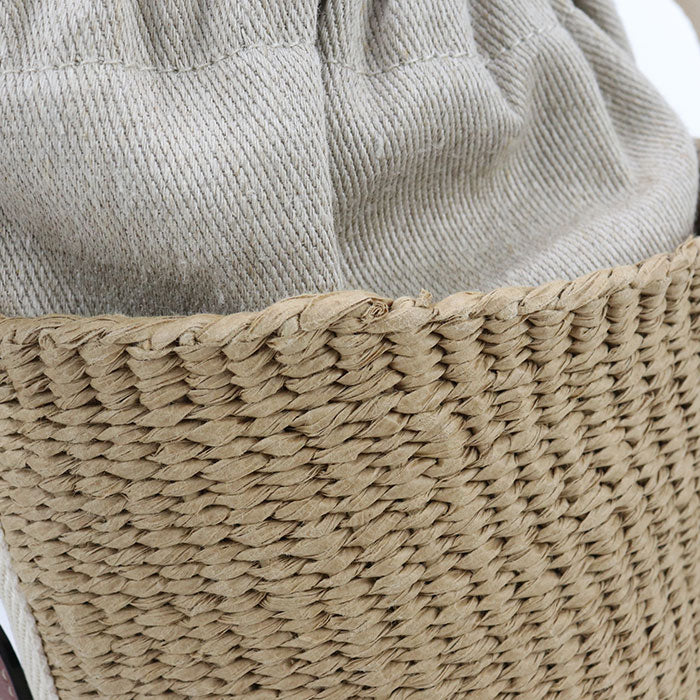 Chloe Woody Small Bucket Bag Shoulder Bag - Beige