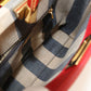 FENDI Peekaboo Mini Leather Handbag/Shoulder Bag - Red