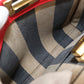 FENDI Peekaboo Mini Leather Handbag/Shoulder Bag - Red