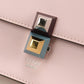 FENDI Canai Leather Chain Shoulder Bag - Pink