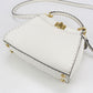 FENDI Peekaboo Leather Handbag/Shoulder Bag - White